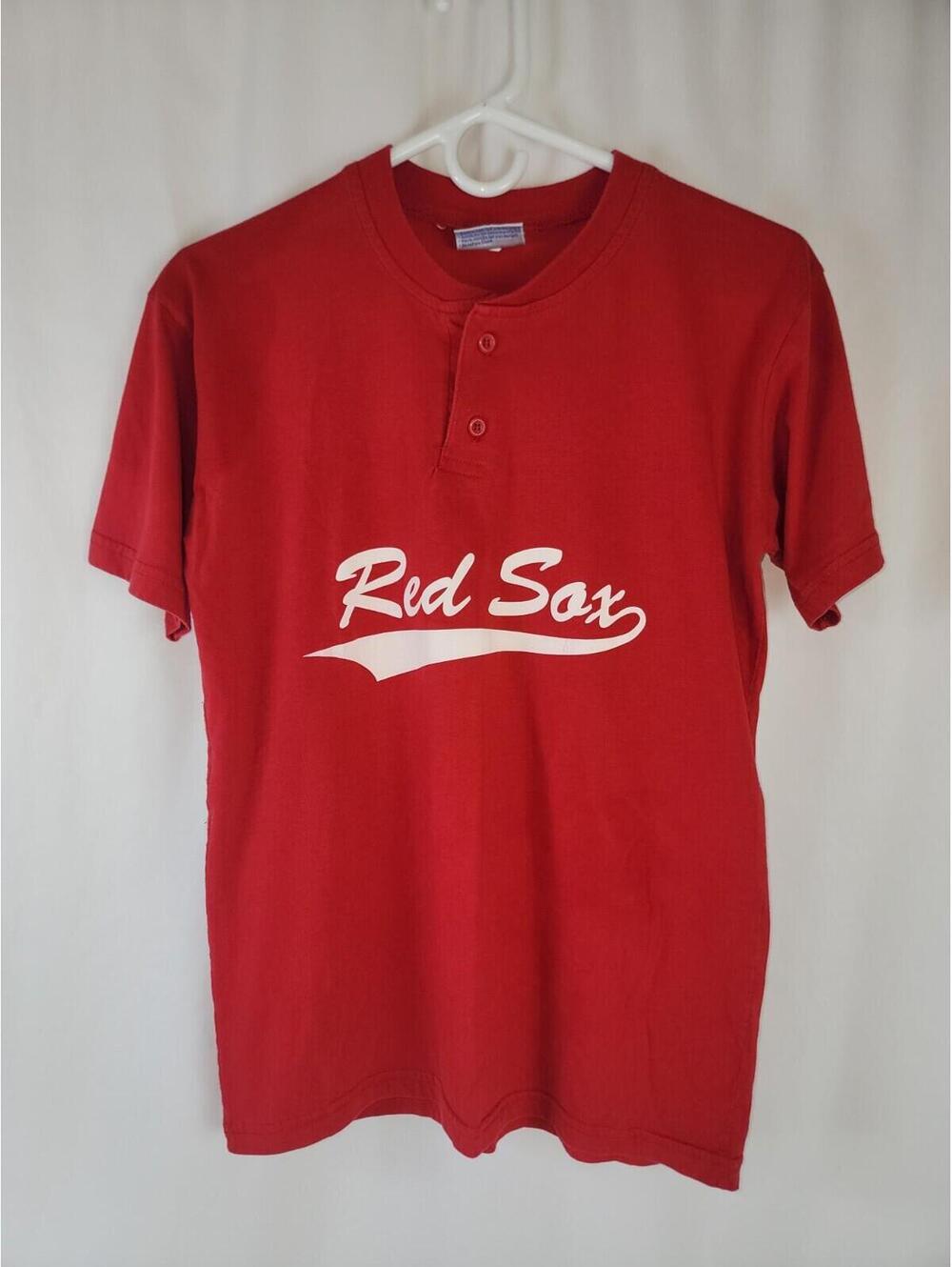VTG Single Stitch Boston Red Sox Champro Sports Shirt Jersey Sz S ETHIOPIA *Read